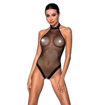 Боді-халтер з відкритим доступом Passion MOONLIGHT BODY L/XL black SO8448 фото
