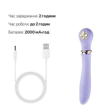 Пульсатор із підігрівом Zalo Sweet Magic - Desire Fantasy Violet, турбо режим SO6679 фото